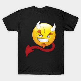 Devil Smiley Face Emoticon T-Shirt